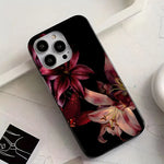 Elegant Red Lily Flower Phone Case For iPhone 16E 16 15 14 13 12 17 Air 11 Pro Max XS XR X 7 8 15 16 Plus SE2020 Soft Cover
