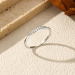 MODIAN D Color Moissanite Rings 925 Sterling Silver Classic Geometric Stackable Lab Diamond Finger Ring For Women Fine Jewelry