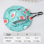 Adjustable Cat Dog Bucket Hat Summer Sun Protection Cap for Small Medium Dogs Shiba Inu Corgi Puppy Kitten Outdoor Pet Headwear