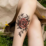 Waterproof Flower Temporary Tattoos for Women Floral Butterfly Tattoo Stickers for Hand Sleeve Back Body Art Fake Tattoo