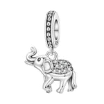 925 Sterling Silver Paw Print Butterfly Charm Bead
