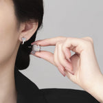 Sterling Silver Rainbow Butterfly Zircon Ring Earrings for Women