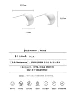 925 Sterling Silver Frosted Small Stud Earrings for Women