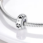 925 Sterling Silver Purple Butterfly Safety Chain Stopper Bead