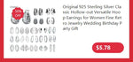 925 Sterling Silver Wedding Anniversary Number Charm Bead