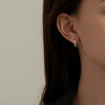 Sterling Silver Rainbow Zircon Ring Earrings for Women - Hypoallergenic