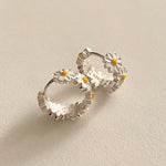 925 Sterling Silver Daisy Stud Earrings for Women