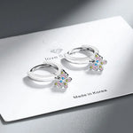 925 Sterling Silver Butterfly Zircon Stud Earrings for Women