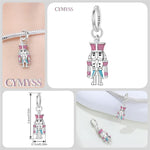 925 Sterling Silver Nutcracker Prince Princess Charm Bead