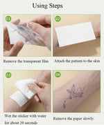 10 Sheets Excavator Vehicle Pattern Temporary Tattoos For Hand Body Engineering Crane, Cartoon Tattoos Stickers