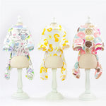 New Cotton Print Puppy Cat Dog Jumpsuit Spring Summer Pet Pajamas for Small Dogs Mascotas Costume York Terrier Maltese Overalls