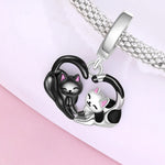 925 Sterling Silver Dog Cat Pet Animal Charm Bead
