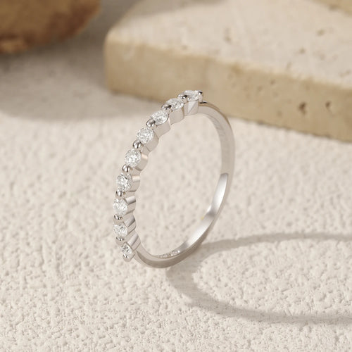 Moissanite Eternity Ring | 925 Sterling Silver