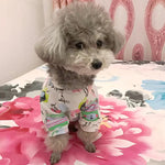New Cotton Print Puppy Cat Dog Jumpsuit Spring Summer Pet Pajamas for Small Dogs Mascotas Costume York Terrier Maltese Overalls