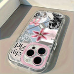Sweet Fashion Leopard Flower Mirror Design Phone Case For iPhone 17 16 15 14 13 12 11 Pro Max 7 8 Plus XR X XS Max 16E Cover