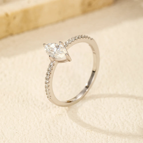 0.5CT Moissanite Wedding Ring | 925 Sterling Silver