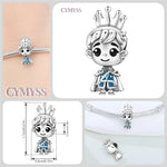 925 Sterling Silver Fairy Tale Little Prince Charm Bead