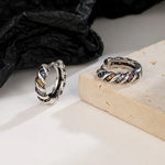 Sterling Silver Rainbow Zircon Ring Earrings for Women - Hypoallergenic