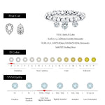 MODIAN Three D Color Moissanite Finger Ring 925 Sterling Sliver Sparkling Lab Diamond Swings Beaded Rings For Women Jewellery