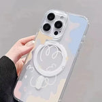 Cloud Magnetic Magsafe Case for Samsung S25 S24 S23 | Clear Shockproof Cover