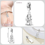 925 Sterling Silver Angel Prayer Memorial Charm Bead
