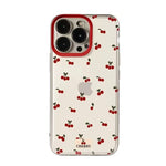 Cute Cartoon Cherry Pattern Clear Phone Case For Xiaomi Redmi 13C 14C 12 Redmi Note 14 13 12 11 Pro Plus 5G 12S 11S Soft Cover