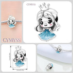 925 Sterling Silver Nutcracker Prince Princess Charm Bead