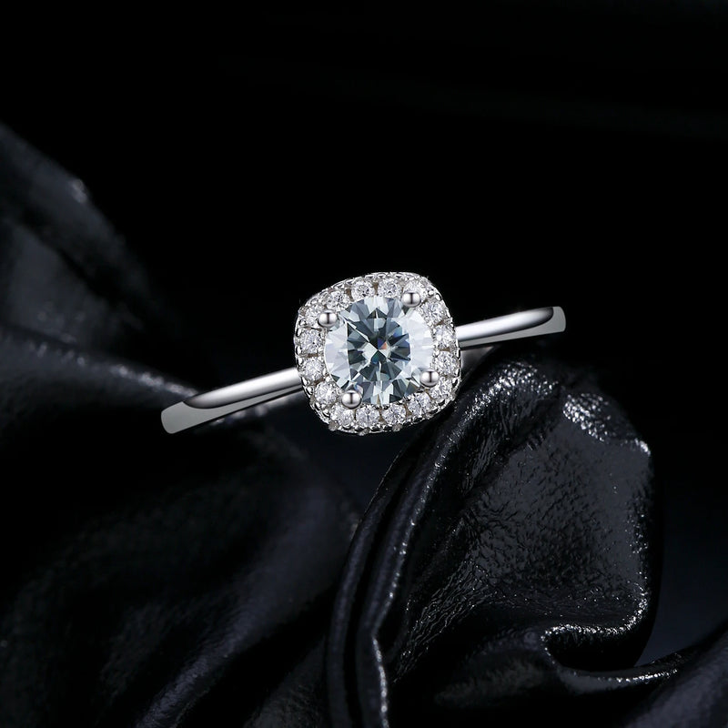 Luxury D Colour VVS1 Moissanite Engagement Ring | 925 Silver Bridal Ring