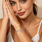 925 Sterling Silver Infinity Love Heart Charm Bead