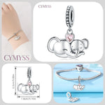 925 Sterling Silver Penguin Charm Pendant Necklace