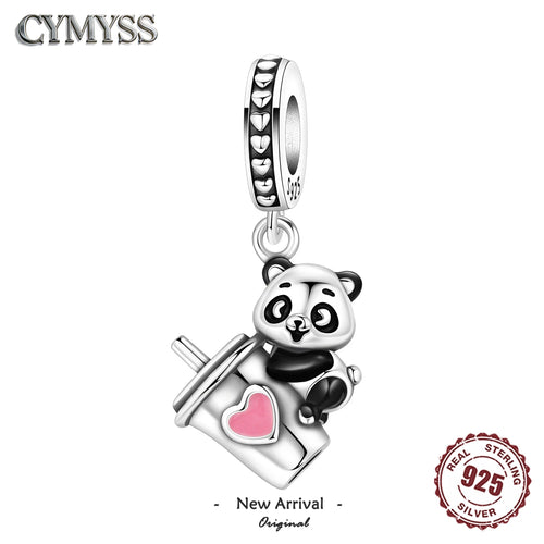 925 Sterling Silver Panda Charm Bead for Bracelet