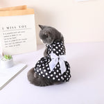 Classic Chinese Style Cat Dresses with Bow for Cats Ragdoll Siamese Cool Summer Pet Clothes Kitten Dress Vestidos Para Mascotas