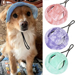Summer Cat Dog Sunshade Hats Breathable Adjustable Pet Sun Hat for Small Dogs Schnauzer Shih Tzu Puppy Accessories Products