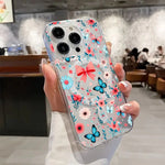 Floral Butterfly Magsafe Case for iPhone 16 15 14 13 Pro Max | Shockproof Clear Cover