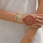 2pcs Henna Tattoo Stencils Flower Tattoo Template for Women Hand Body Art Henna Temporary Tattoos for Ramadan Festival