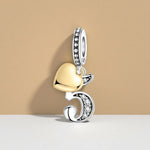 925 Sterling Silver Anniversary Charm Bead for Bracelet