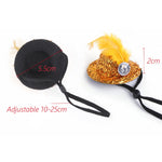 Mini Witch Hat for Small Animals Adjustable Pet Headgear Hamster Rat Hats Halloween Cosplay Clothing guinea pigs assessories