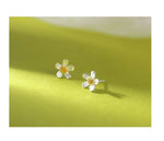 925 Sterling Silver Flower Stud Earrings for Women