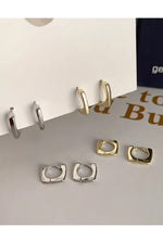 Sterling Silver Geometric Square Earrings for Women - Vintage Wedding