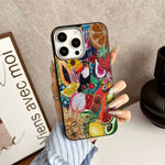 Fig-shaped Bead Embroidery Print Phone Case for iPhone 17 16 15 14 13 12 11 Pro Max XS XR 16e Cover Funda for iPhone 16 Pro Max