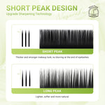 NAGARAKU Luxury Collected Classic Eyelash Extension 16rows Individual Denso Matte Black Professional Soft Natural