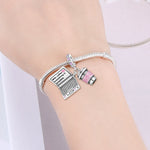 925 Sterling Silver Coffee Notebook Charm Pendant