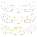 6pcs Freckle Tattoo Stickers Gold Silver Metallic Temporary Tattoo Stickers For Women Glitter Face Decals for Music Festival