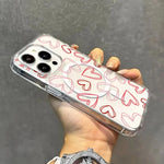 Samsung Galaxy S25 S24 S23 Ultra Plus FE Pink Heart Magnetic Clear Case