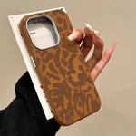 Autumn/Winter Leopard Print Phone Case For iPhone 17 Pro Cases iPhone 16 Pro Max XS XR 11 12 13 14 15 7 8 Plus 16E Soft Cover