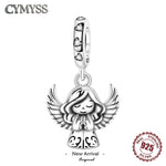 925 Sterling Silver Praying Angel Girl Charm Pendant
