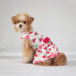 Female Dog Princess Wedding Dress Spring Summer Pet Clothes Rosette&Bow Dresses Cat Puppy Skirt for Small Dogs Ropa Perro