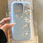 Magnolia Floral Case for iPhone 17 16 15 14 13 12 11 Pro Max Shockproof