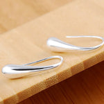 Sterling Silver Water Drop Earrings for Women - Wedding