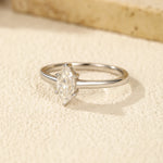 MODIAN D Color Marquise Cut Rhombic Moissanite 925 Sterling Silver Luxury  Band Rings For Women Wedding Fine Jewelry Gifts